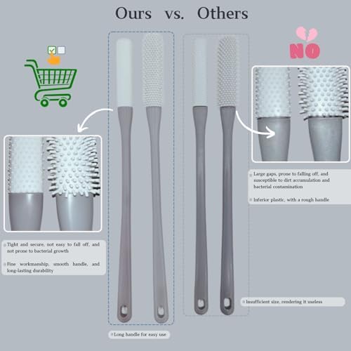 Toe Cleaning Brush with 15.7" Long Handle, Foot Scrubber in Shower - Image 7