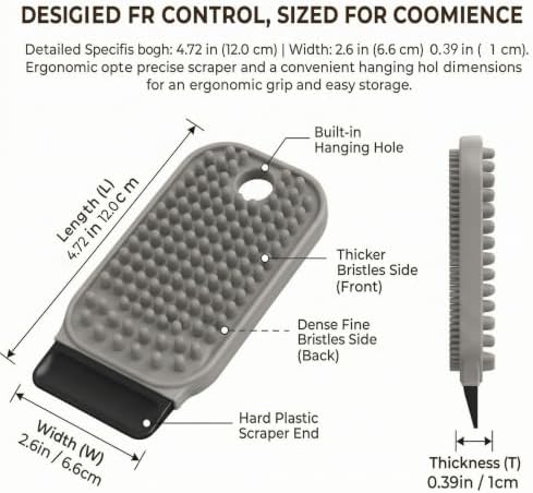 3-in-1 Silicone Dish Sponge & Vegetable Scrubber, Flexible Kitchen Cleaning - Image 6