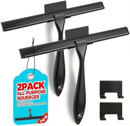 ALFLOD 2pcs Shower Squeegee for Glass Doors by ALFLOD