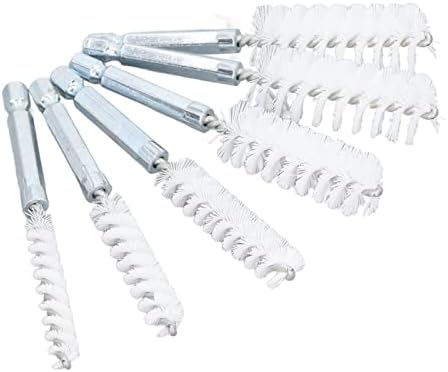 Bore Brush Cleaning Set 6PCS 14 Inch Hex Shank Nylon Brushes by FTVOGUE