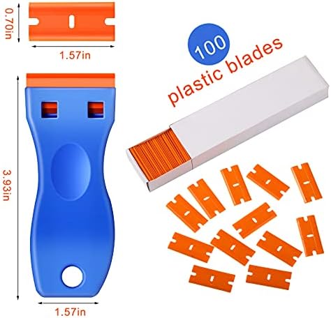 Honoson 4 Pcs Plastic Razor Blade Scraper - Image 2