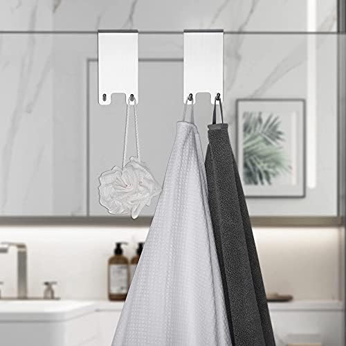 Taozun Shower Door Hooks, 2 Pack Towel Hooks - Image 3