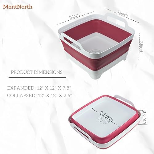 Collapsible Wash Basin 9L, Foldable Dish Tub - Image 2