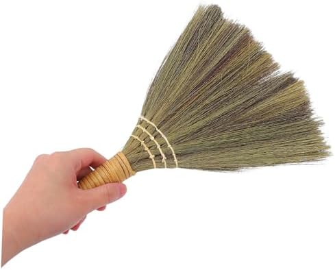 2pcs Handmade Grass Broom with Detachable Handle - Image 4