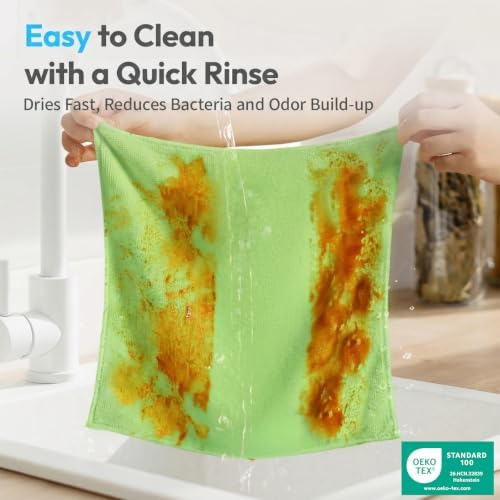 Microfiber Cleaning Cloth 12 Pack, 12 x 12 Inch - Image 2