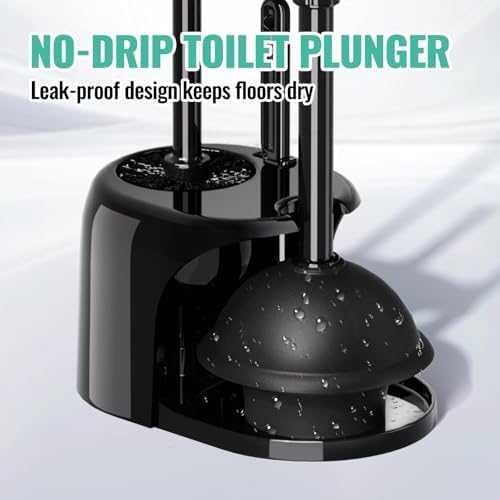 4PACK 3 in 1 Toilet Brush and Plunger Set - Image 4
