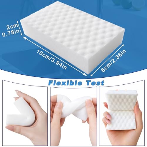 50 Pack Magic Cleaning Sponge Erasers 2X Density Melamine Foam Sponges Bulk - Image 2