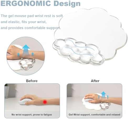 Cloud Wrist Rest for Keyboard and Mouse Set - Image 4