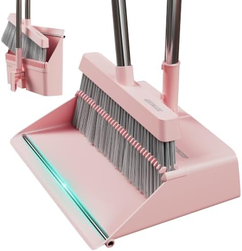 JOYMOOP Pink Broom and Dustpan Set by JOYMOOP