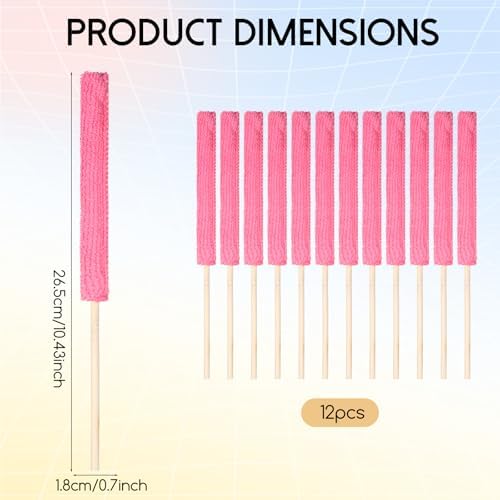 12Pcs Microfiber Detail Duster Sticks, Fan Blade Cleaner Crevice Cleaning Tool - Image 2
