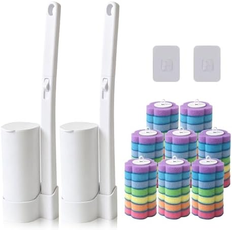 2-Pack Disposable Toilet Brush by Clowand