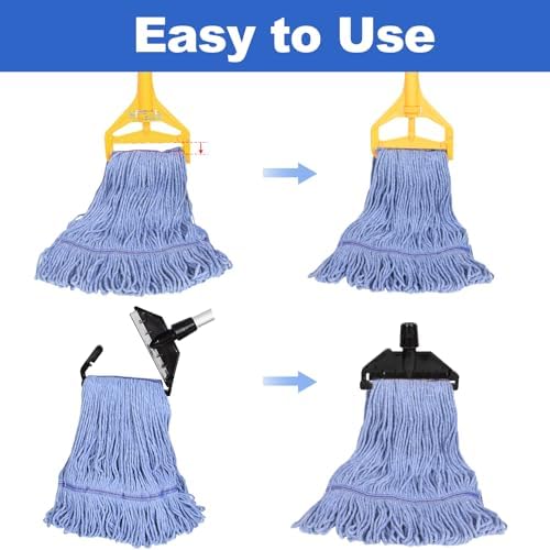 36 Pack Commercial Mop Head Replacement, Heavy Duty Mop Head Commercial - Image 4