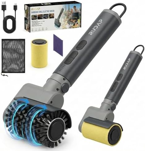Electric Grill Brush, Cordless Grill Cleaner, Rechargeable Cleaning Brush by RUDAP