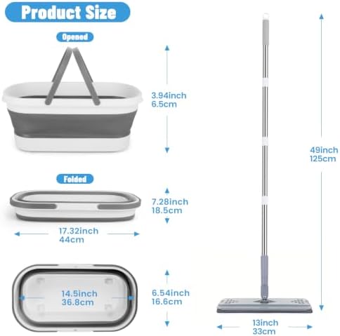 Collapsible Mop and Bucket Set - Image 2