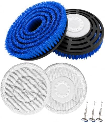 Upgraded Steam and Scrub Spin Mop Replacement Pads Brush by Unknown