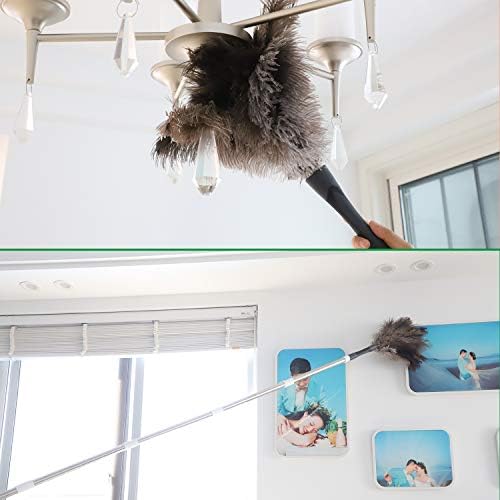 Midoneat Gray Ostrich Feather Duster - Image 6