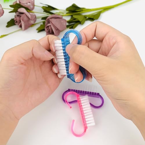 16 Pack Handle Grip Nail Brushes, Travel Size Fingernail Brush, Mini Hand Scrub - Image 5