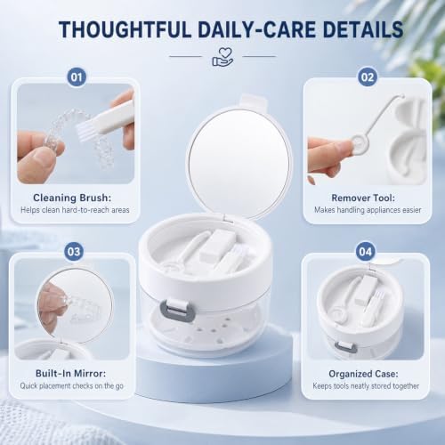 3‑in‑1 Retainer Cleaner Case, Leak‑Proof Aligner Storage Box - Image 4