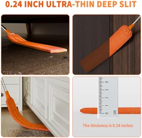 Cobweb Duster with Extension Pole, Cleaner Outdoor 110" Telescoping Extended - Image 6
