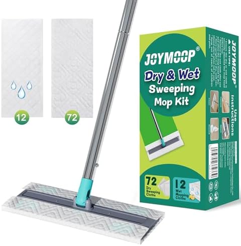 JOYMOOP Hands Free Multi Purpose Flat Mop, Dust Mop by JOYMOOP