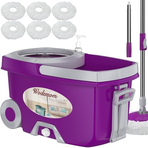 Traditional Large Spin Mop and Bucket, 2 Gal Capacity by Wodemom