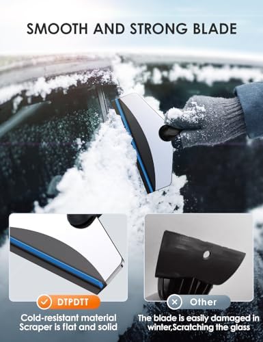 Ice Scrapers for Car Windshield-Winter Windshield Scraper for Ice and Snow - Image 4