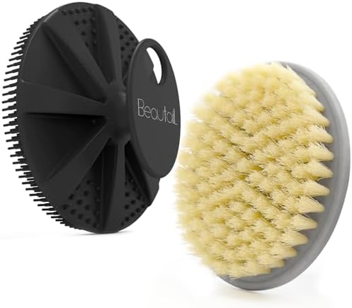 Body Scrubber 2 Pack, BEAUTAIL Gentle Exfoliating Shower Scrubber by BEAUTAIL