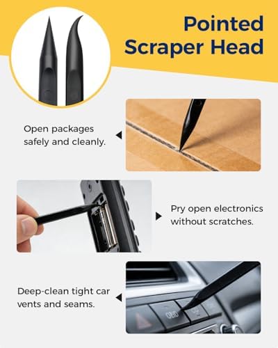12Pcs Plastic Scraper Tool, Crevice Cleaning Tool, Non-Scratch Car Detailing - Image 4