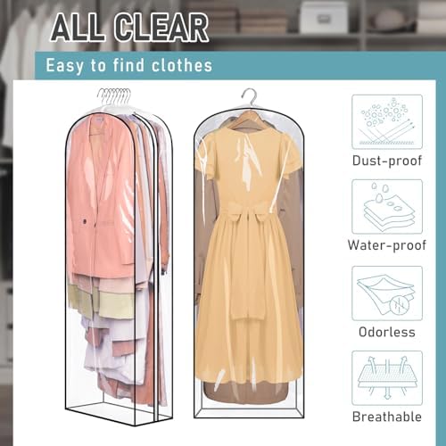 MISSLO 10" Gusseted All Clear Garment Bags - Image 5