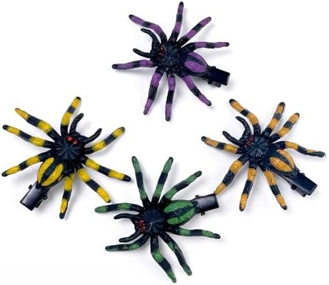 8PCS Halloween 3D Spider Shape Hair Clips, Horror Theme Hair Barrettes by Unknown
