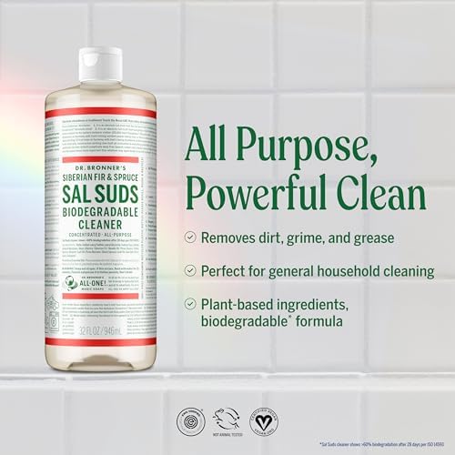Dr. Bronner's Sal Suds Biodegradable Cleaner – All Purpose Pine Mop Detergent - Image 2