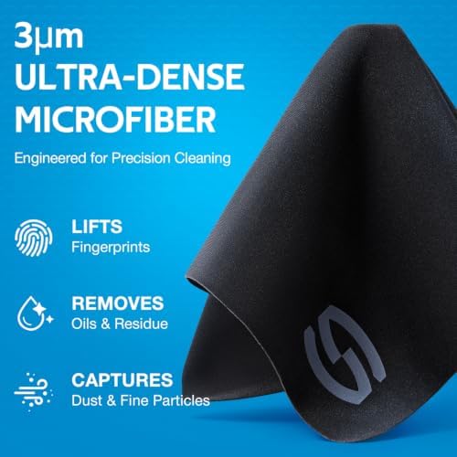 SmoTecQ SoftDense Microfiber Lens Cleaning Cloths – Professional Grade 3μm - Image 4