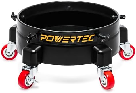 POWERTEC Bucket Dolly with Caster Wheels by POWERTEC