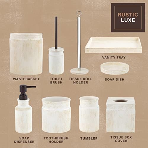 Rustic Luxe Toilet Brush and Holder Set - Image 7