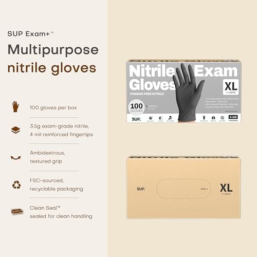 Nitrile+ SUP Exam Plus Gloves, Powder-Free Disposable - Image 6