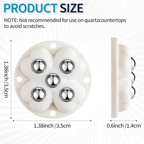 4pcs Caster Wheels, 360° Rollers Compatible - Image 3