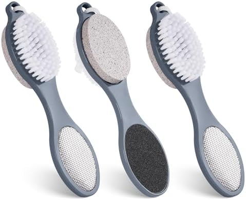 3 Pcs 4-in-1 Foot Scrubber Brush by TaShow