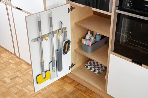 Joseph Joseph CleanTech Wall Mounted Mop & Broom Organizer - Image 3