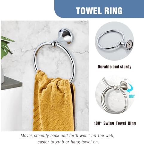Classic Bathroom Hardware Accessory 4-piece Set - Image 4