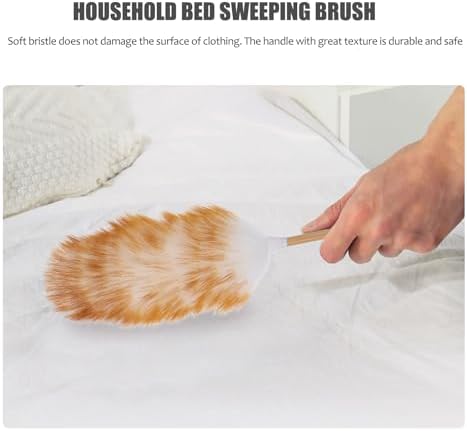 Baluue Wool Duster with Handle, Furniture Dust Cleaner Brush Tool - Image 3