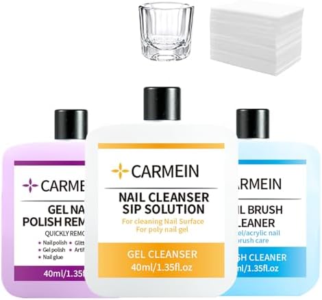 Nail Cleaner & Brush Cleaner & Gel Nail Polish Remover, 40ml/1.35fl.oz by CARMEIN