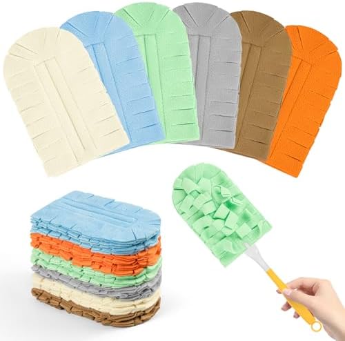 12 PCS Microfiber Reusable Duster Refills by Nicemiya