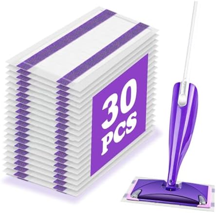Disposable WetJet Pads Refills for Swiffer WetJet Mop, Thickened 30 Count by ShuYuan
