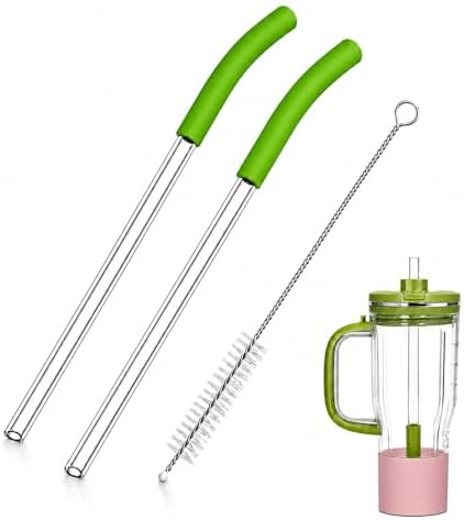 2-Pack Replacement Straws for Ninja BlendBOSS 26oz Tumbler by CUTIECLUB