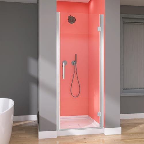 GETPRO Frameless Pivot Shower Door Hinged 30 in. W x 72 in. H Swing Single by GETPRO
