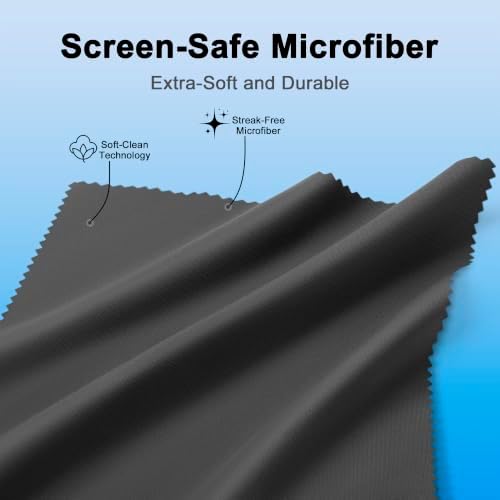 6 Pack Microfiber Glasses Cleaning Cloth Streak & Scratch-Free Lens Cleaning - Image 7