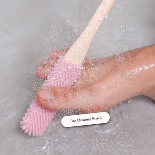 Toe Cleaning Brush with 15.7" Long Handle, Foot Scrubber in Shower - Image 6