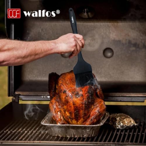 Walfos 3 Size Basting Brush, 600°F High Heat Resistant Silicone Pastry Brushes - Image 3