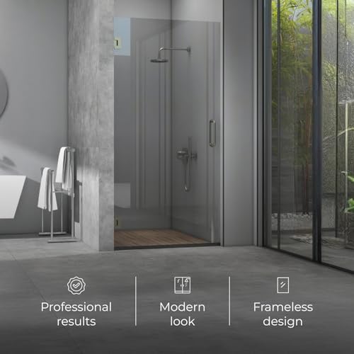 Fab Glass and Mirror Frameless Shower Door - Image 6