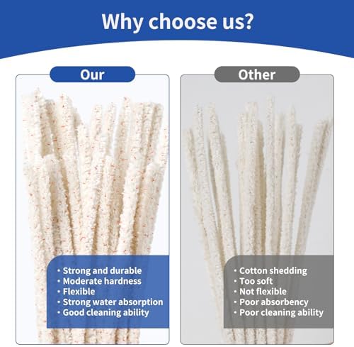 Phinus 300 Pack Pipe Cleaners Pipe, 6-Inch Pipe Cleaners Bulk, Cotton and - Image 5